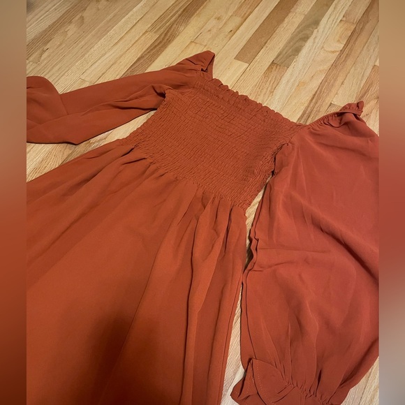 Pumpkin spice cottage core dress - Picture 2 of 2